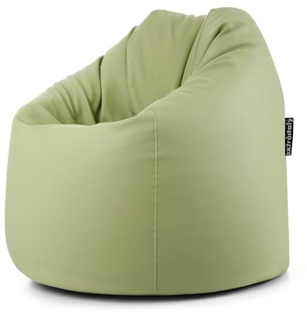 extroitaly TERA - Pouf Poltrona (78x78cm, H.93) per Sedersi in Ecopelle con Cuciture Rinforzate, Poltroncine da Salotto e Giardino Adatte per Interno ed Esterno, Antimacchia e Idrorepellente