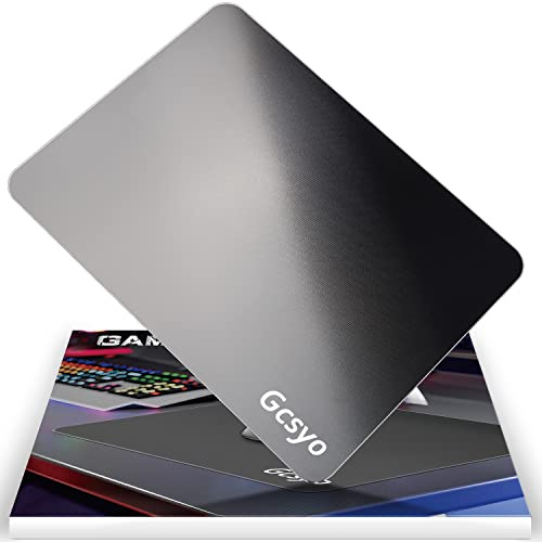 Alfombrilla Ratón Gaming Material de Vidrio 350 x 260 mm XL Speed Gaming Antideslizante Mejora la Precisión y la Velocidad y Control Alfombrilla de Ratón Gaming para Gamers para Ratón Razer Logitech
