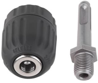 Veemoon Elektrisches Bohrfutter Schlüssellos 0 8–10 Mm Selbstsicherndes Bohrfutter Quadratischer Griff für Bohradapter Verlängerungsstange Passend