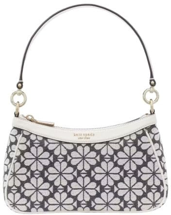 Kate Spade Flowers axelväska, axelväska, grå grädde, GRÅ