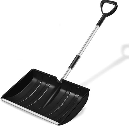 Pala da Neve, Tragbare Leggera Pala Neve Regolabile Portatile con Grande Capacità