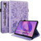 LSPCASA Hülle für Lenovo Idea Tab Pro(12,7 Zoll 2025) Premium PU Leder Flip Case mit Kartenfächern Stifthalter und Standfunktion Klapp Schutzhülle für Lenovo Idea Tab Pro-Lila