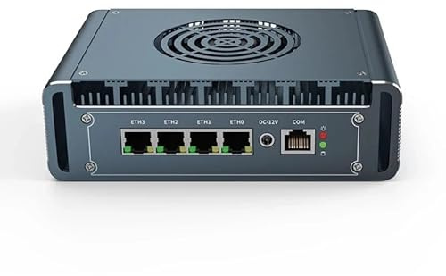 Mikro brandväggsapparat, 4 i226-V 2,5 Gbe LAN-portar, fläktlös mini-PC-processor N305 Quad Core, DDR5 1 x M.2 stöder AES-NI Barebone Router PC VPN,HDMI DP USB3.0 NO RAM (DDR5) NO SSD (M.2 Nvme)