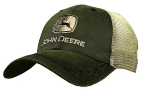 John Deere Herren-Ölleder, Oliv/Blatt für mich (Leaf It to Me), Einheitsgröße