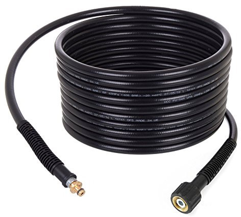 TECHKAR Tuyau d'Extension pour Nettoyeur Haute Pression - Tuyau de Rechange de 15 m - Ancien Modèle Adaptateur M22x10 mm - 200 Bar - Accessoires pour Karcher K2 K3 K4 K5 K6 K7 Home Series