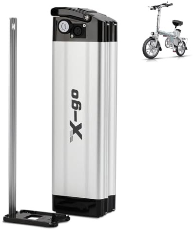 X-go Ebike Battery 36V 10AH, Lithium Ion E bike battery with 2Pin Discharge Output, Safe Lock & Charger, Electric Mountain Bike Battery Pack for 150W 250W 350W Motor,Ebike conversion kit