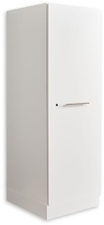 Laundreezy Mehrzweckschrank für Waschküche, Weiß - Vielseitiger Allzweckschrank mit viel Stauraum - 50 x 162 x 67,5 cm (B/H/T)