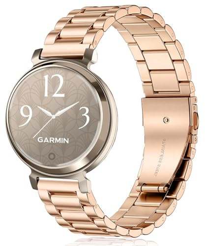 Issinlky Metallband för Garmin Lily 2, 14MM Armband i rostfritt stål för Garmin Lily 2 Damen