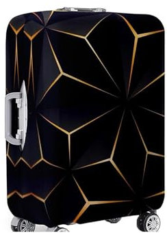 Anseom Elastisch Kofferhülle Kofferschutzhülle Gepäck Cover Reisekoffer Hülle mit Reißverschluss Waschbar Schutzhaube für Koffer Cyberpunk Stil Reisekoffer Schutzhülle 18 bis 32 Zoll (M)