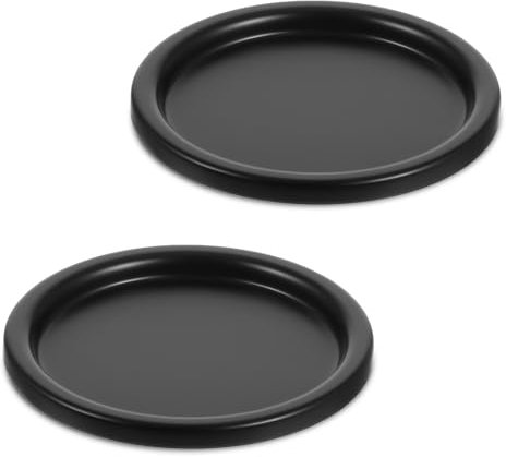 AHQiZFX 2 Stück Kerzenteller,Kerzenhalter Ffür Stumpenkerzen,Runde Untersetzer für Kerzen,Eisen Kerzenplatte,Kerzenuntersetzer Rund,Kerzenuntersetzer Tablett,für Taufkerzen Hochzeiten Weihnachten