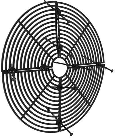 POPETPOP 1 Jeu Couvre-Sol Pot De Fleurs De Plein Air Planteur Bloqueur Étiquettes De Jardin Jardinière Empilable des Stands Plantes Grilles D'arrêt pour Animaux Plastique Black 2 Pièces