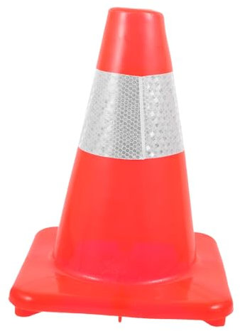 Alipis Cono de Tráfico Reflectante de PVC para Seguridad Vial y Señalización para Entrenamientos y Uso Públicos