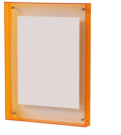 Akrylfotoram, genomskinlig akrylbildram för bordsskiva eller väggmontering display för vardagsrum sovrum dekor 16 x 21 cm (genomskinlig)