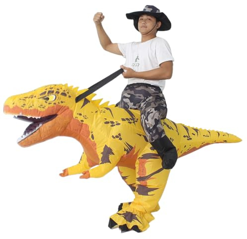 QNRMS Ride on T Rex Dinosaur Inflatable Costume