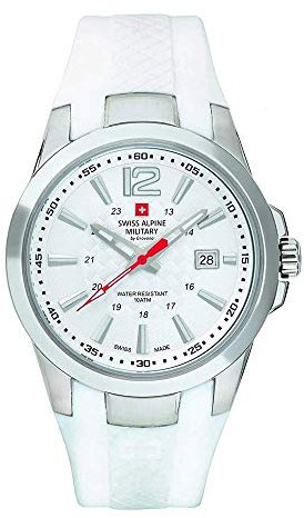 Swiss Alpine Military by Grovana Herrenuhr weiß 70581833 10ATM Swiss Made