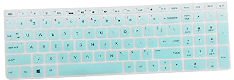 Non-brand Cubierta De La Piel del Teclado De Escritorio De Silicona para HP 15.6 Pulgadas BF Portátil - Verde Claro