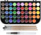 Nicpro Aquarellfarben Set, 48 Wasserfarben Set mit 3 Eichhörnchenpinseln, Palette, Aquarellstift, Ungiftiges Malzubehör für Kinder, Erwachsene, Studenten, Anfänger und Künstler