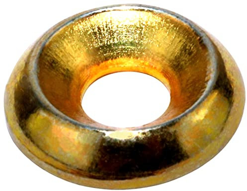 AERZETIX - C59101 - Juego de 25 - Arandela avellanada Ø8x24.5x5.5mm para tornillos con cabeza fresada - en acero al carbono galvanizado - acabado galvanizado amarillo - para fijación de forros