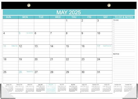 Desk Calendar 2026-2028, Runs Nov 2026 to Jun 2028, Desk-Calendar with to-do List, 140gsm Paper, 20 Monthly, 17 x 12 Calendar 2026-2028, Desk Calendars for School, Home or Office