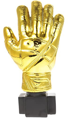 DECHOUS Gants de gardien de but dorés en forme de trophée de football - Gobelets pour cadeaux de fête, accessoires de récompenses, prix de compétition