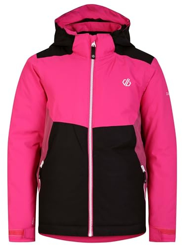 Dare 2b Unisex Kids Impose Iii Ski Jacket, Pure Pink Black, 9-10 Years EU
