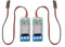 Micvtve 2PCS RC PWM Electronic Relay Switch for RC Airplane DIY Model Navigation Lights Controller Universal K1 Switch
