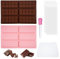 2 Pezzi Stampo per Cioccolato in Silicone, 6 Cavità Stampini Cioccolatini Antiaderente, Senza BPA, Antiaderente, Resistente al Calore, per Cioccolatini Fatti in Casa, Waffle, Dolci, Casa Praline