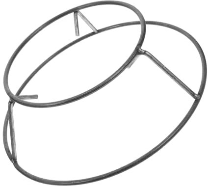 Yardwe Rack della Caldaia Staffa per Wok Padella Crepes Angolo griglia per pentole antiscottatura Anello Wok per fornello Elettrico griglia per hotpot all'aperto Ferro da Stiro Grey