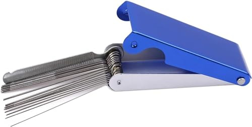 Blue Needle File Set Guitar Nut Slotting File Saw Rods Slot Filing Set Needle Replacement Tools Tip Cleaner Guitar Tools Accessories