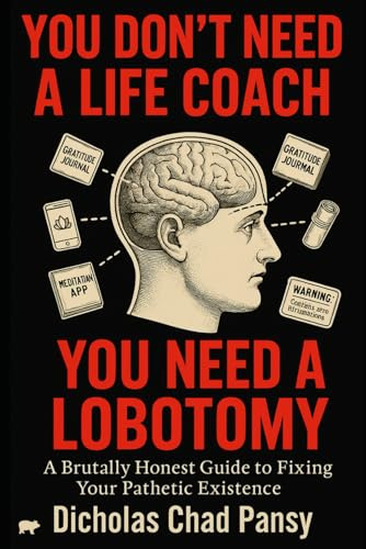 You Don't Need a Life Coach, You Need a Lobotomy: A Brutally Honest Guide To Fixing Your Pathetic Existence (Ruin Your Life Now)