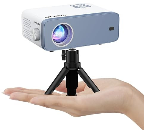 Mini vidéoprojecteur portable VOPLLS 18000L Full HD 1080P avec zoom 50 %, vidéoprojecteur home cinéma pour téléphone portable, tablette, ordinateur portable, PC, TV Box