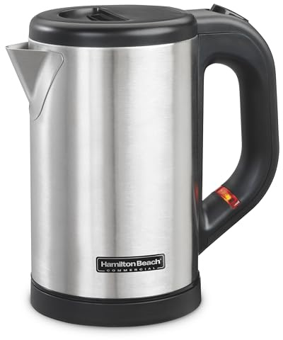 Hamilton Beach® Commercial Hospitality 0.5 Liter Stainless Steel Electric Hot Water Tea Kettle HKE050