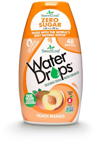 Wisdom Natural Water Drops, Peach Mango 1.62 Oz