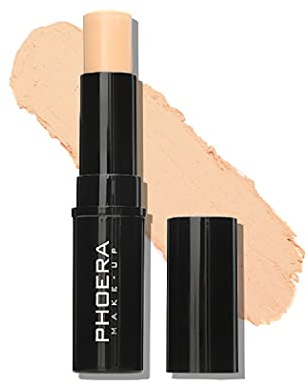 MISKEEN - Matte Skin Stick Matte Concealer Contour Buildable Cream To Powder Formula Makeup Colour Oil Control Stick (201 PORCELAIN)