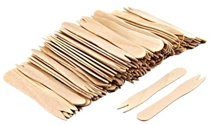 Enpack - Pommes Gabeln Holz 1000 Stück - Pommes Frittes/Currywurst Piekser 8,5cm - umweltfreundliches Einwegbesteck - Holz Pieker - Partybesteck für Snacks- take away