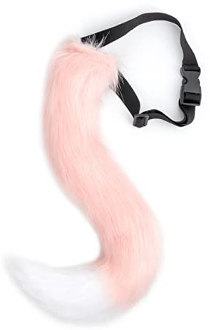 DRESHOW Fuchspelzschwanz Cosplay Kostüm Party Super riesiger flauschiger Schwanz für Damen