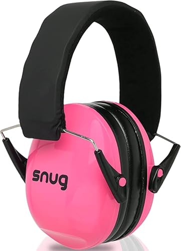 Snug Kids Ear Defenders - Noise Cancelling Headphones Protectors for Children, Toddlers and Baby (Pink)