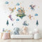 SUPERDANT 3PCS Stickers Muraux en Forme de Dragon Volant Sticker Mural de Château de Dessin Animé Autocollants Muraux pour Chambre Dragon Peintures Murales en Vinyle Autocollants Décoratifs