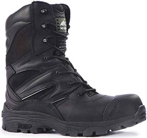 Rock Fall Titanium Black S3 HRO SRC Composite Toe Cap Waterproof Safety Boots (UK 10)
