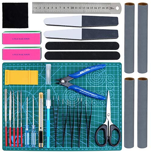 WiMas 31PCS Gundam Modellierer Basic Tools, Modellbau Werkzeuge, Standard Modeler Builder's Tools Craft Set