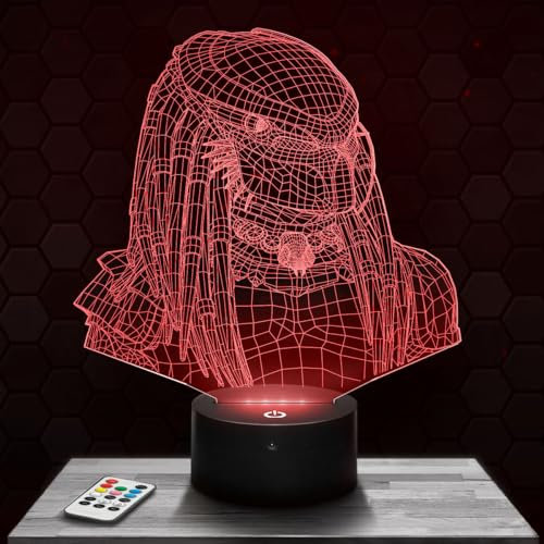 Nachttischlampe - Touch-Nachtlicht Science-Fiction-Film 3D-LED-Lampe Illusion, Geschenkidee Weihnachten Geburtstag Junge und Mädchen Nachttischlampe Kinder- oder Erwachsenenzimmer