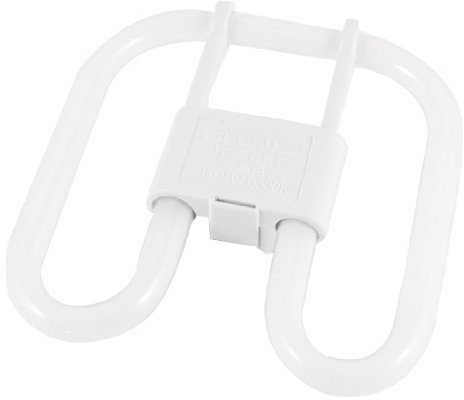 Ruilogod Lampadina Piazza 21W 2D lampada a risparmio energetico fluorescente 4 Pin White Light