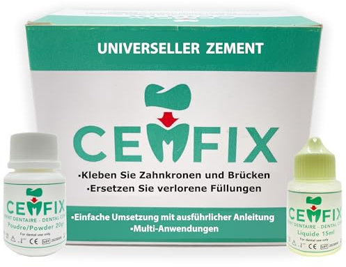 CEMFIX - Kit de fijación para corona y puente o para rellenar una caries