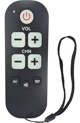 TV-Fernbedienung mit großen Tasten – Einfach zu bedienen und einzurichten – Universal - ältere Menschen - Senior Fernbedienung