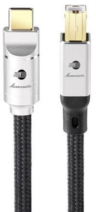 BOAACOUSTIC JIB USB C auf USB B Audio Kabel Drucker kabel USB-B zu USB-C Hifi High End Typ B auf Typ C Kabel Audiophiles Hochgeschwindigkeits-DAC Decoder OTG Kabel 1M