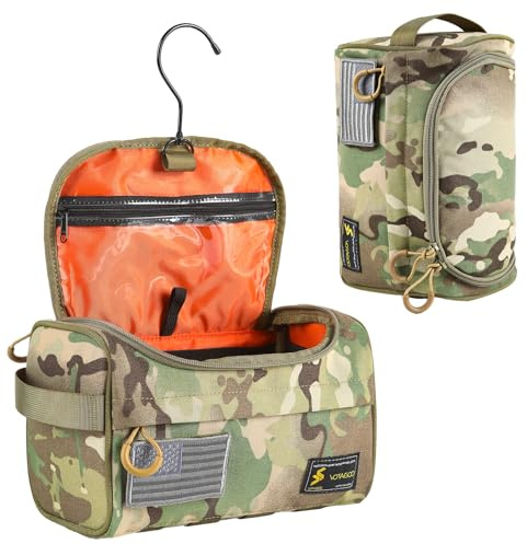 Neceser táctico para hombre, bolsa de herramientas militares EDC, bolsa de cosméticos para camping, bolsa de viaje de afeitar para artículos de tocador, CP, Tactical