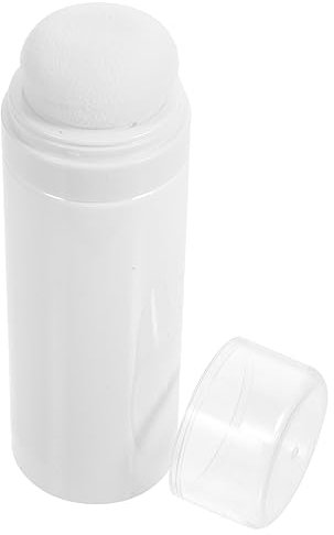 Toyvian Tragbare Puderflasche Aufbewahrungsflasche Mit Puff Kompakte Größe Weite Öffnung Kunststoff Für Reisen Und Zuhause Säuglingspuder