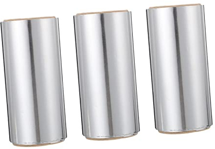 FRCOLOR 3 Rouleaux de Feuilles D'aluminium Argentées Papier Aluminium Épais Compatible Coloration Capillaire et Soins Respectueux Peau pour Mèches de Cheveux en Salon