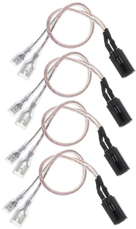SEWACC 4piezas Convertidor Cable Altavoz Arnés Coche Conector Repuesto Adaptador Cableado Cables Instalación Sin Dañar Conector Seguro Sonido Mejorado Rendimiento Altas Frecuencias