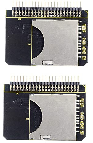 Rastapulz 2 x IDE SD-adapter SD till 2,5 IDE 44-stifts adapter kort 44-stifts SDHC/SDXC/MMC minneskort omvandlare för bärbar dator PC